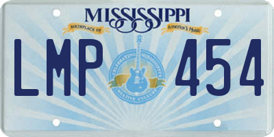 MS license plate LMP454