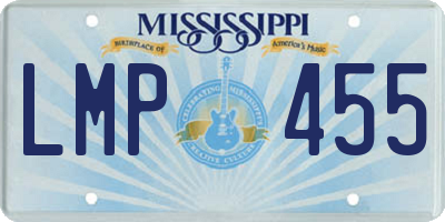 MS license plate LMP455