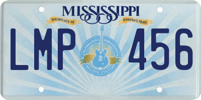 MS license plate LMP456