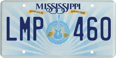 MS license plate LMP460