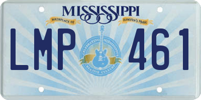 MS license plate LMP461