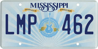 MS license plate LMP462