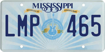 MS license plate LMP465