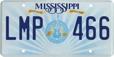 MS license plate LMP466