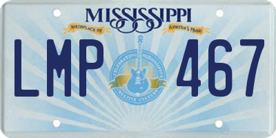 MS license plate LMP467