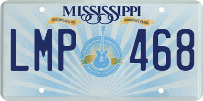 MS license plate LMP468