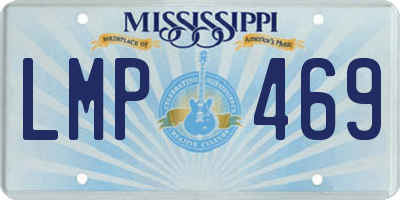MS license plate LMP469