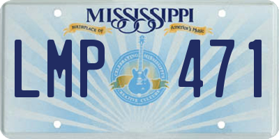 MS license plate LMP471