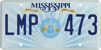 MS license plate LMP473