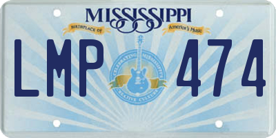 MS license plate LMP474
