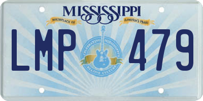 MS license plate LMP479