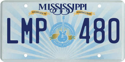 MS license plate LMP480