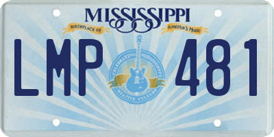 MS license plate LMP481
