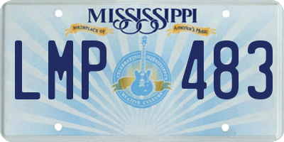 MS license plate LMP483