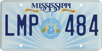 MS license plate LMP484