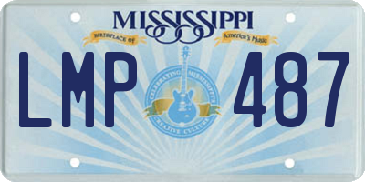 MS license plate LMP487