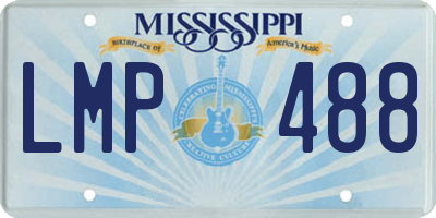MS license plate LMP488