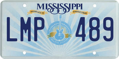 MS license plate LMP489
