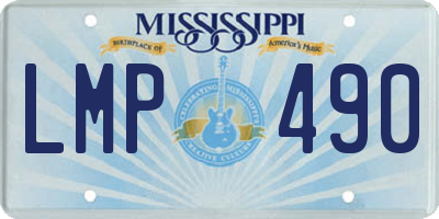 MS license plate LMP490
