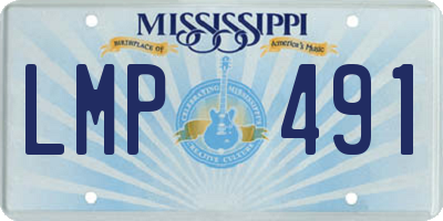 MS license plate LMP491