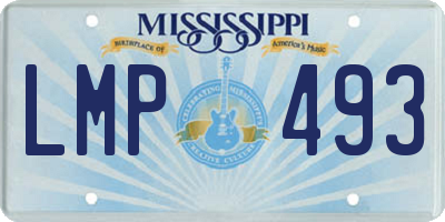 MS license plate LMP493