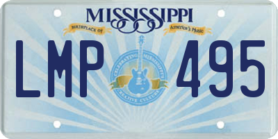MS license plate LMP495