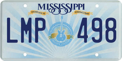 MS license plate LMP498