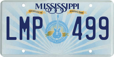 MS license plate LMP499