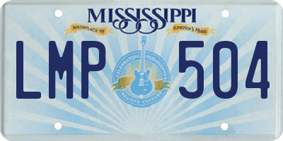 MS license plate LMP504
