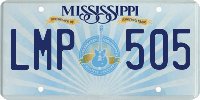 MS license plate LMP505
