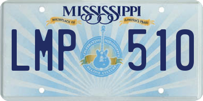 MS license plate LMP510