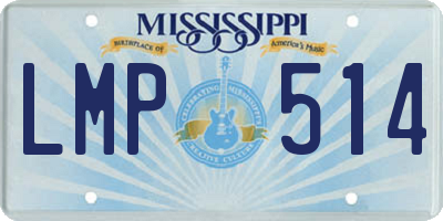 MS license plate LMP514