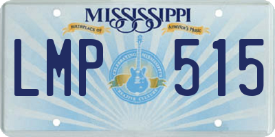 MS license plate LMP515