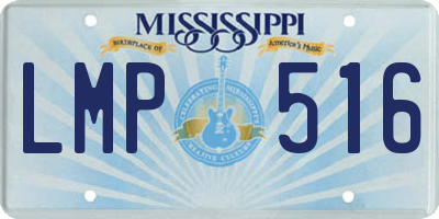 MS license plate LMP516