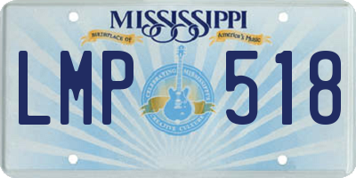 MS license plate LMP518