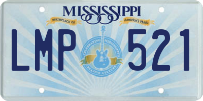 MS license plate LMP521