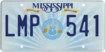 MS license plate LMP541