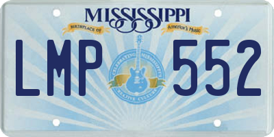 MS license plate LMP552