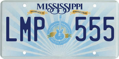 MS license plate LMP555