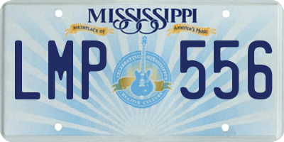 MS license plate LMP556