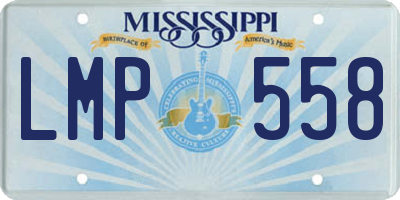 MS license plate LMP558