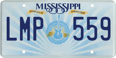 MS license plate LMP559