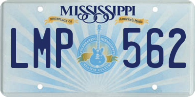 MS license plate LMP562