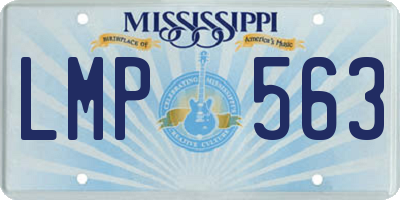 MS license plate LMP563