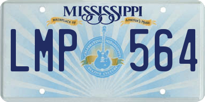 MS license plate LMP564