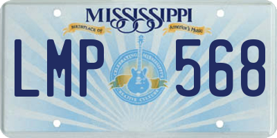 MS license plate LMP568