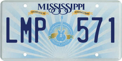MS license plate LMP571