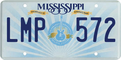 MS license plate LMP572