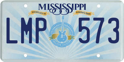 MS license plate LMP573