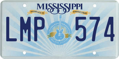 MS license plate LMP574